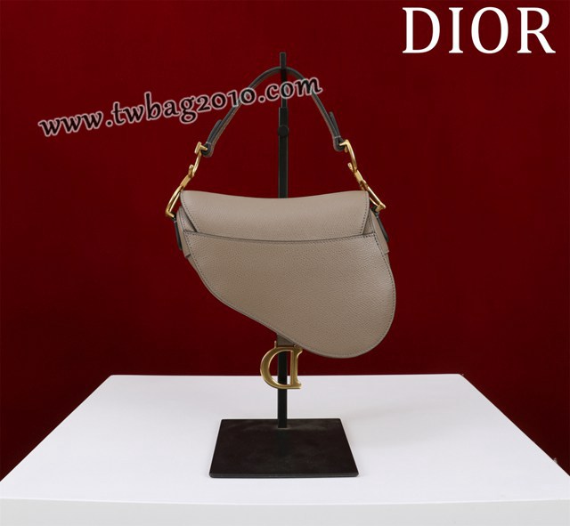 Dior专柜新款迪奥高仿原单长肩带大小号牛皮马鞍包手拎斜挎包 djfk1799